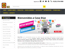 Tablet Screenshot of casadiaz.com.mx